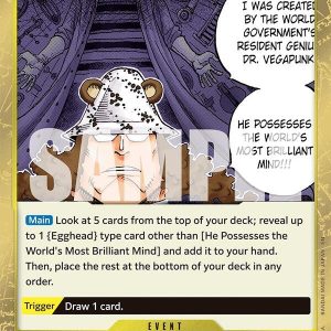 He Possesses the World’s Most Brilliant Mind (Pirate Foil)